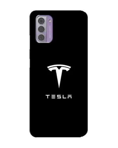 Чехол для Nokia G42 с картинкой «Tesla White Logo»