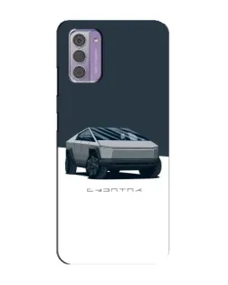 Чехол для Nokia G42 с картинкой «Серебристый Cybertruck Tesla»