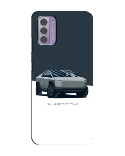 Чехол для Nokia G42 с картинкой «Серебристый Cybertruck Tesla»