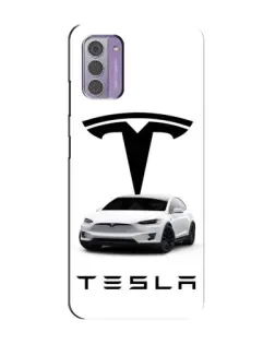 Чехол для Nokia G42 с картинкой «Tesla White Style»
