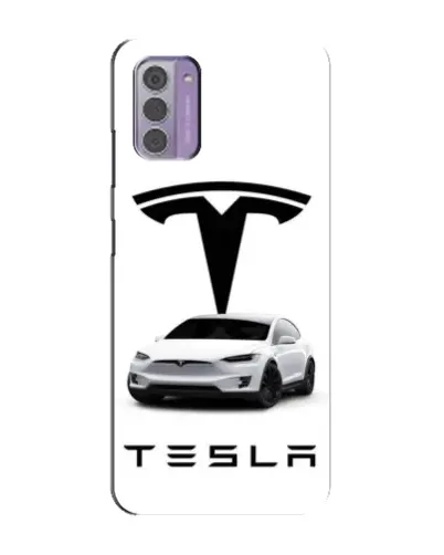 Чехол для Nokia G42 с картинкой «Tesla White Style»