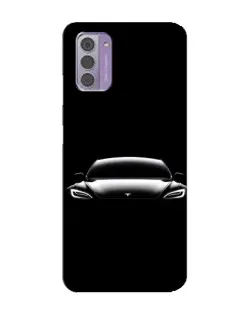 Чехол для Nokia G42 с картинкой «Фары Tesla Night»