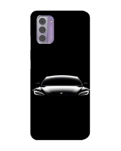Чехол для Nokia G42 с картинкой «Фары Tesla Night»