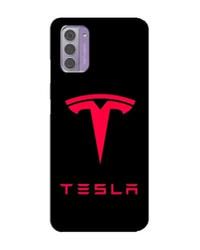 Чехол для Nokia G42 с картинкой «Tesla Red Logo»
