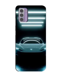 Чехол для Nokia G42 с картинкой «Tesla в неоне»