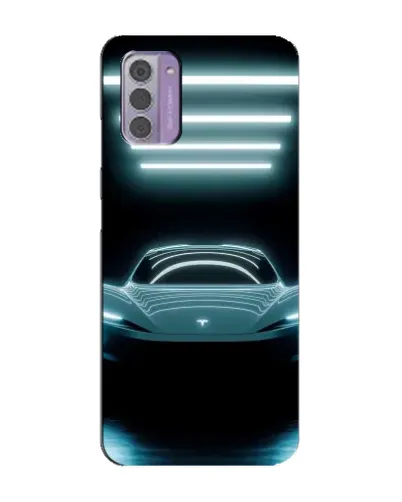 Чехол для Nokia G42 с картинкой «Tesla в неоне»