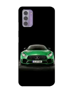 Чехол для Nokia G42 с картинкой «Mercedes — неоновый лого»