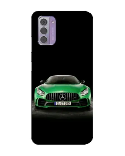 Чехол для Nokia G42 с картинкой «Mercedes — неоновый лого»