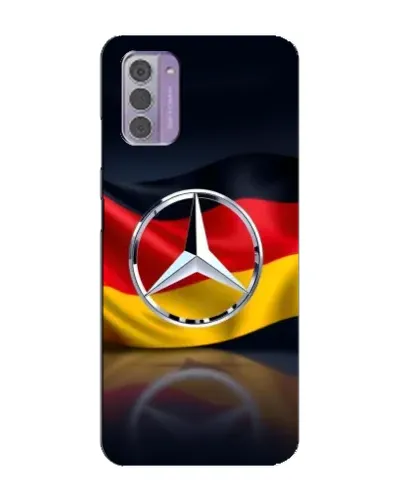 Чехол для Nokia G42 с картинкой «Mercedes — флаг Германии»