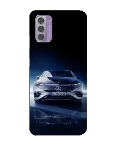 Чехол для Nokia G42 с картинкой «Ночной Mercedes EQ»