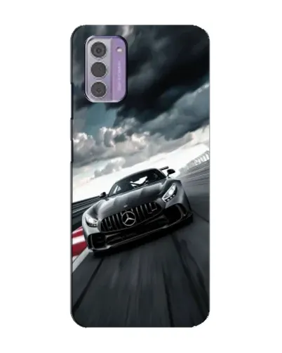 Чехол для Nokia G42 с картинкой «Гоночный Mercedes AMG»
