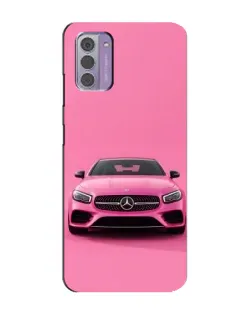 Чехол для Nokia G42 с картинкой «Розовый Mercedes AMG»