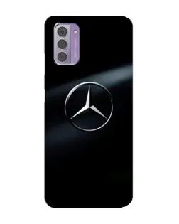 Чехол для Nokia G42 с картинкой «Mercedes на металле»