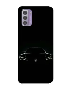 Чехол для Nokia G42 с картинкой «Mercedes — силуэт авто»