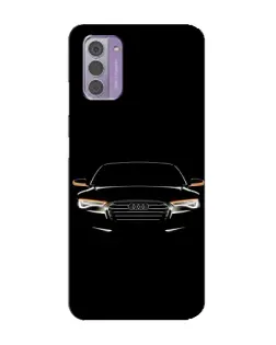 Чехол для Nokia G42 с картинкой «Audi — ночной контур»