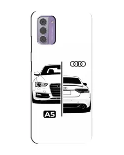 Чехол для Nokia G42 с картинкой «Audi — контрастный дизайн»