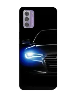 Чехол для Nokia G42 с картинкой «Неоновый взгляд Audi»