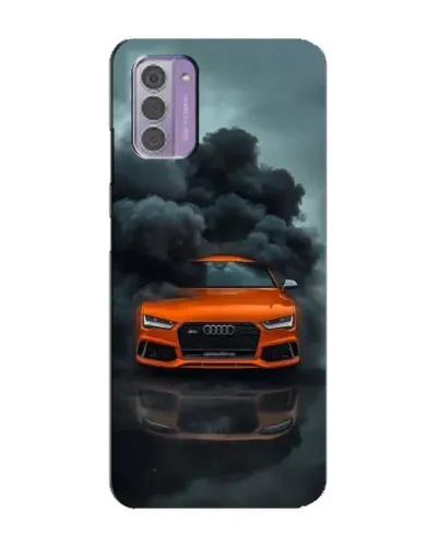 Чехол для Nokia G42 с картинкой «Audi в облаках дыма» Чехол для Nokia G42 с картинкой «Audi в облаках дыма»