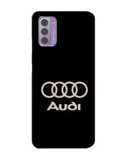 Чехол для Nokia G42 с картинкой «Audi — золотой логотип»