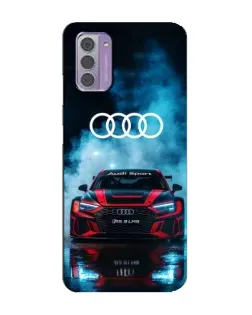Чехол для Nokia G42 с картинкой «Audi Sport — неон»