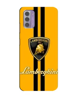 Чохол для Nokia G42 з картинкою «Lamborghini Stripe жовтий»