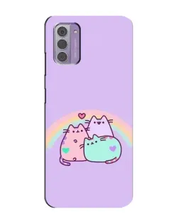 Чехол для Nokia G42 с картинкой «Радужные Пушины»