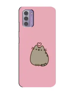 Чехол для Nokia G42 с картинкой «Pusheen сердце»