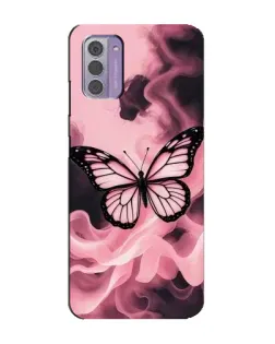 Чехол для Nokia G42 с картинкой «Бабочка в дыму»