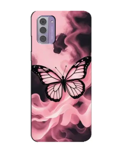 Чехол для Nokia G42 с картинкой «Бабочка в дыму»