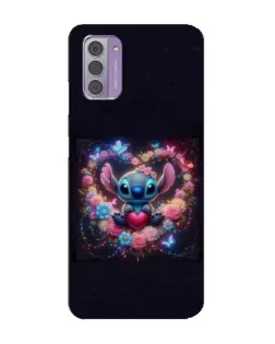 Чехол для Nokia G42 с картинкой «Stitch в цветах» Чехол для Nokia G42 с картинкой «Stitch в цветах»
