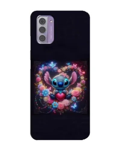 Чехол для Nokia G42 с картинкой «Stitch в цветах» Чехол для Nokia G42 с картинкой «Stitch в цветах»