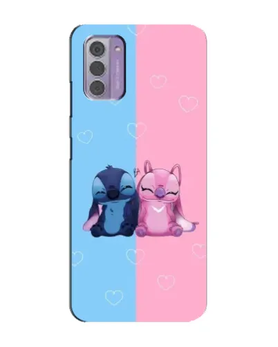 Чехол для Nokia G42 с картинкой «Stitch и Angel Love» Чехол для Nokia G42 с картинкой «Stitch и Angel Love»