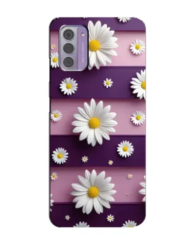 Чехол для Nokia G42 с картинкой «Ромашки на фиолетовом»