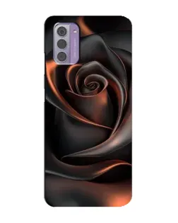 Чохол для Nokia G42 з картинкою «Шовкова чорна троянда»