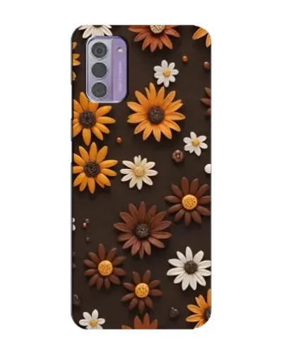 Чехол для Nokia G42 с картинкой «Узор из маленьких подсолнухов»