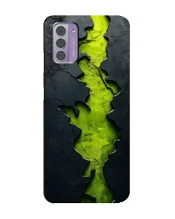 Чохол для Nokia G42 з картинкою «Салатовий розлом скелі»