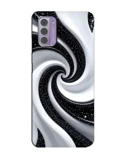 Чохол для Nokia G42 з картинкою «Чорно-біла спіраль»