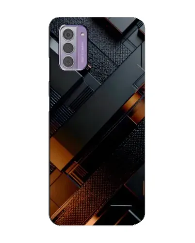 Чехол для Nokia G42 с картинкой «Черные геометрические блоки» Чехол для Nokia G42 с картинкой «Черные геометрические блоки»
