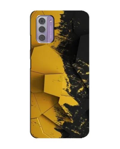 Чехол для Nokia G42 с картинкой «Золотые осколки геометрии» Чехол для Nokia G42 с картинкой «Золотые осколки геометрии»