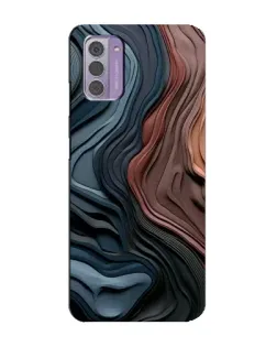 Чехол для Nokia G42 с картинкой «Цветные волны каньона»