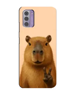 Чехол для Nokia G42 с картинкой «Капибара виктория»