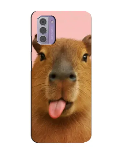 Чехол для Nokia G42 с картинкой «Капибара с языком» Чехол для Nokia G42 с картинкой «Капибара с языком»