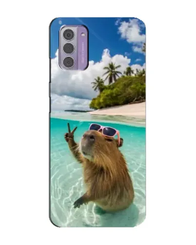 Чехол для Nokia G42 с картинкой «Капибара на море» Чехол для Nokia G42 с картинкой «Капибара на море»