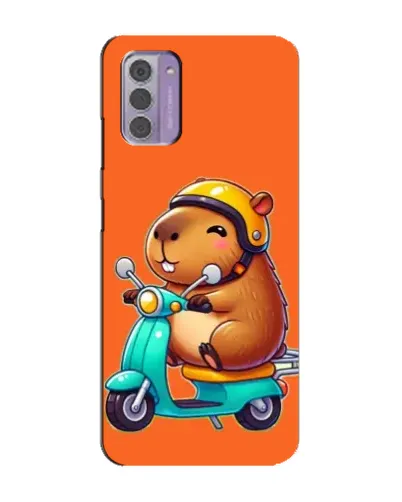 Чехол для Nokia G42 с картинкой «Капибара на скутере» Чехол для Nokia G42 с картинкой «Капибара на скутере»