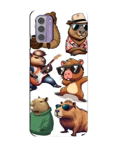 Чехол для Nokia G42 с картинкой «Крутые капибары музыканты» Чехол для Nokia G42 с картинкой «Крутые капибары музыканты»