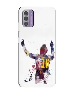 Чехол для Nokia G42 с картинкой «Акварельный Месси Барселона» Чехол для Nokia G42 с картинкой «Акварельный Месси Барселона»