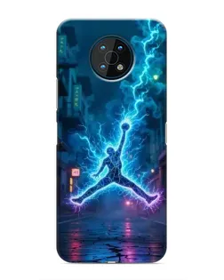 Чехол для Nokia G50 с картинкой «Jordan Gold Jumpman»