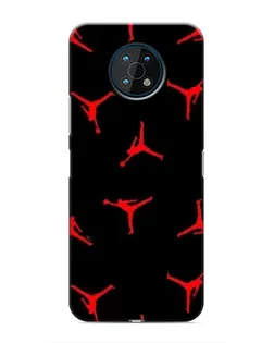 Чехол для Nokia G50 с картинкой «Jordan Red Pattern»
