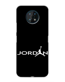 Чехол для Nokia G50 с картинкой «Jordan White Logo»