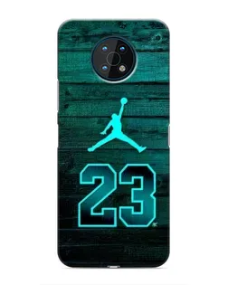 Чехол для Nokia G50 с картинкой «Jordan Cyan 23»
